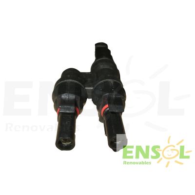 Conector Compatible  MC4 en Y 6mm 2  Machos a 1 Hembra