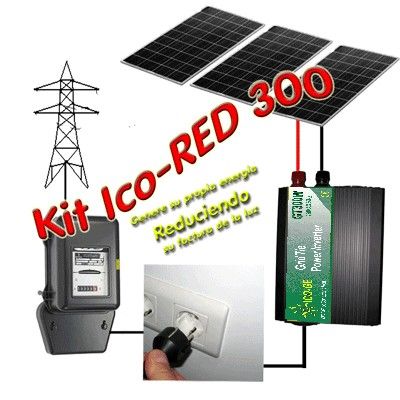 Ico-GE IcoRED300 Gridtie Mini Powerplant 2kW/day