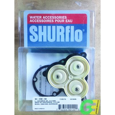 Shurflo 2088 Series Neoprene Replacement Diaphragm Kit 94-238-03