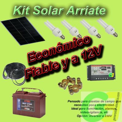 Kit Solar Arriate con 50W Solar y batería