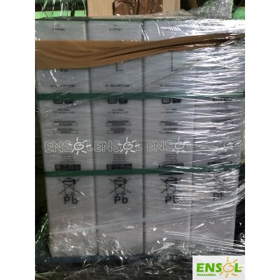 Set of 6x 2V translucent Ensol 3SOPZS390 solar batteries