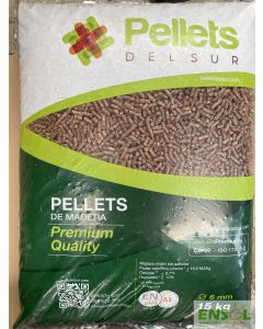 Pellet Madera Andaluz 100% Pino (saco 15 kgs)