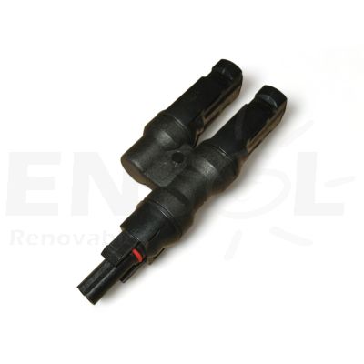 MC4 compatible 6mm 2 Male1 Female parallel connector