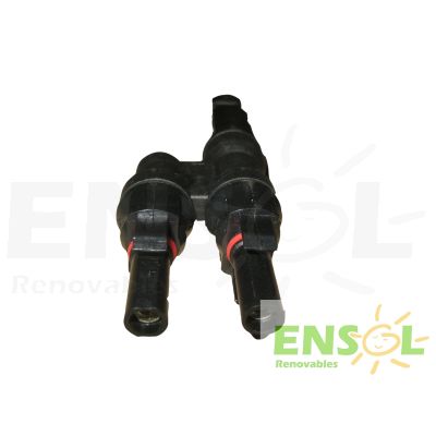 Conector compatible  MC4 en Y 6mm 2  Machos a 1 Hembra