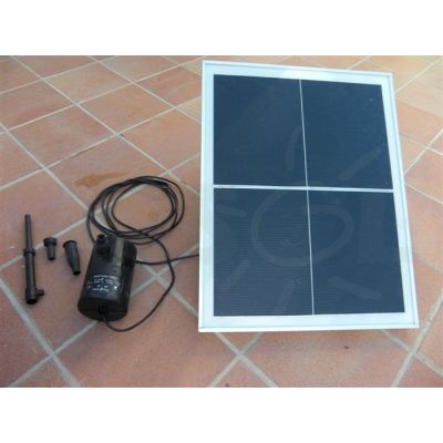 Kit Bomba Solar Directo 1600L/hora con Panel monocristalino 20Wp