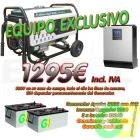 Kit Alternativo Fin de Semana (sin paneles fotovoltaicos)