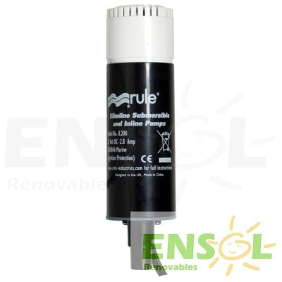 LVM RuleIL200 12.7L/min 12Vdc inline pump Ensol
