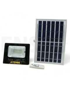 Kit Foco Solar 25W sensor movimiento y mando