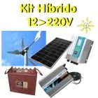 Kit Hibrido Solar-Eólico 3Kw día