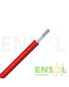 Cable Solar PV Protección UV 6mm ROJO (metro)