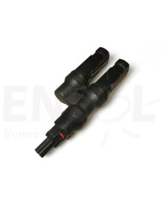 MC4 compatible 6mm 2 Female to 1 Male parallel connector