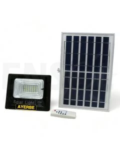 Kit Foco Solar 25W sensor movimiento y mando