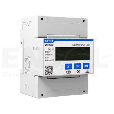 Three-phase Chint Smartmeter DTSU666 100A with 3 CT's and SEC for SAJ