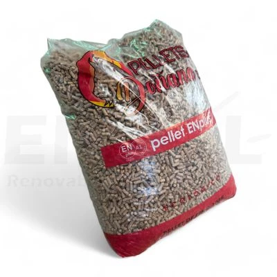 Sacos 15 Kgs Pellets Erta 100% Pino ENPlus A1