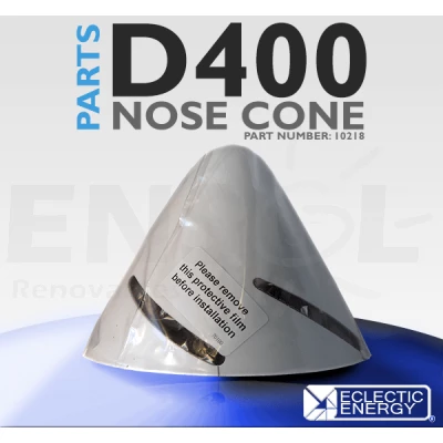 D400 Nose Cone Spinner (White) 10218