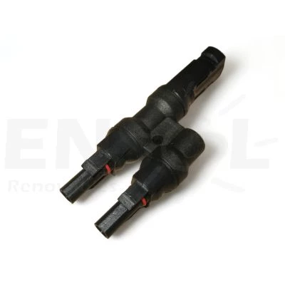 Compatible MC4 6mm 2 male to 1 female parallel connector