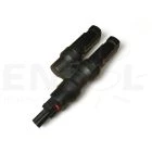 MC4 compatible 6mm 2 Male1 Female parallel connector